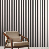 Galerie SS21231 Style Sisters Thin Stripe Black Black Wallpaper SS21231 Black Wallpaper