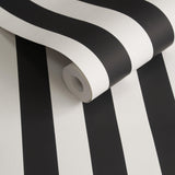 Galerie SS21231 Style Sisters Thin Stripe Black Black Wallpaper SS21231 Black Wallpaper