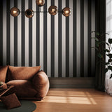 Galerie SS21233 Style Sisters Medium Stripe Black Wallpaper SS21233 Black Wallpaper