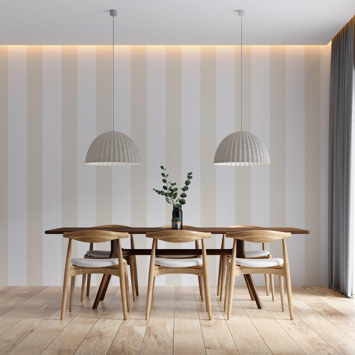 Galerie SS21234 Style Sisters Wide Stripe Beige Wallpaper SS21234 Beige Wallpaper