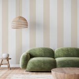 Galerie SS21236 Style Sisters Half Stripe Beige Wallpaper SS21236 Beige Wallpaper
