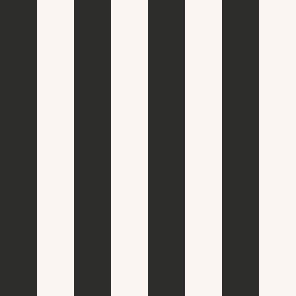 Galerie SS21239 Flock Stripe Black Black Wallpaper