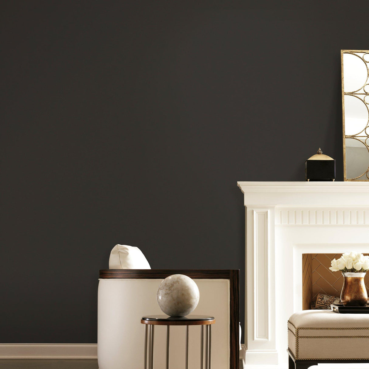 Galerie SS21242 Style Sisters Plain Texture Black Wallpaper SS21242 Black Wallpaper