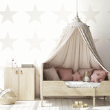 Galerie SS21247 Style Sisters Single Star White Wallpaper SS21247 White Wallpaper