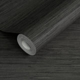Galerie SS21252 Style Sisters Grasscloth Dark Black Wallpaper SS21252 Black Wallpaper