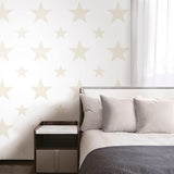 Galerie SS21253 Style Sisters Double Star Beige Wallpaper SS21253 Beige Wallpaper