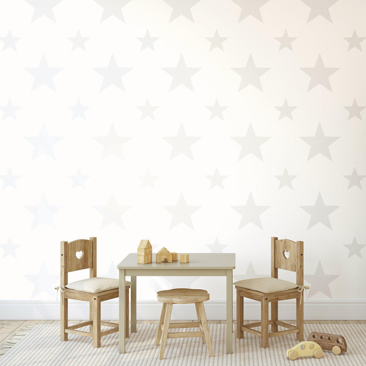 Galerie SS21257 Style Sisters Double Star White Wallpaper SS21257 White Wallpaper