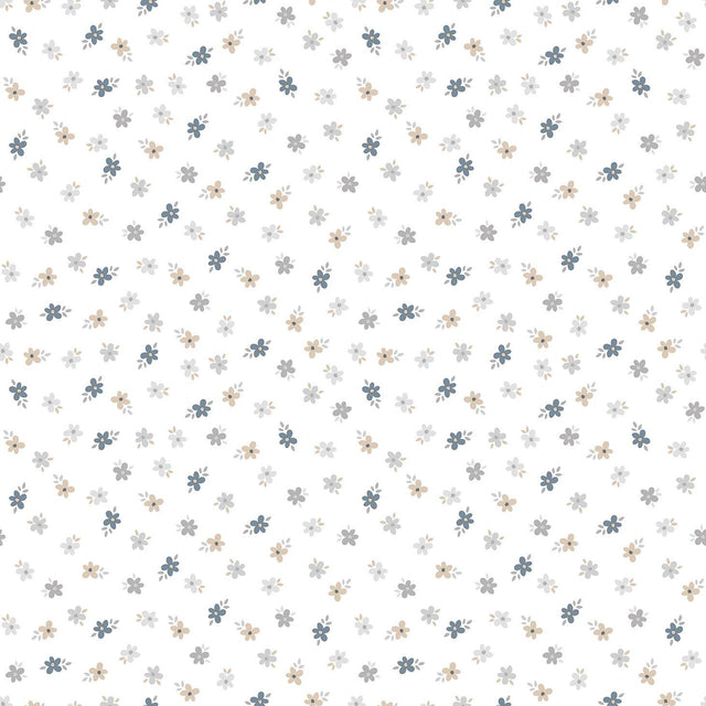 Galerie 14843 Little Explorers 2 Floral Silver Grey Wallpaper 14843 Silver Grey Wallpaper