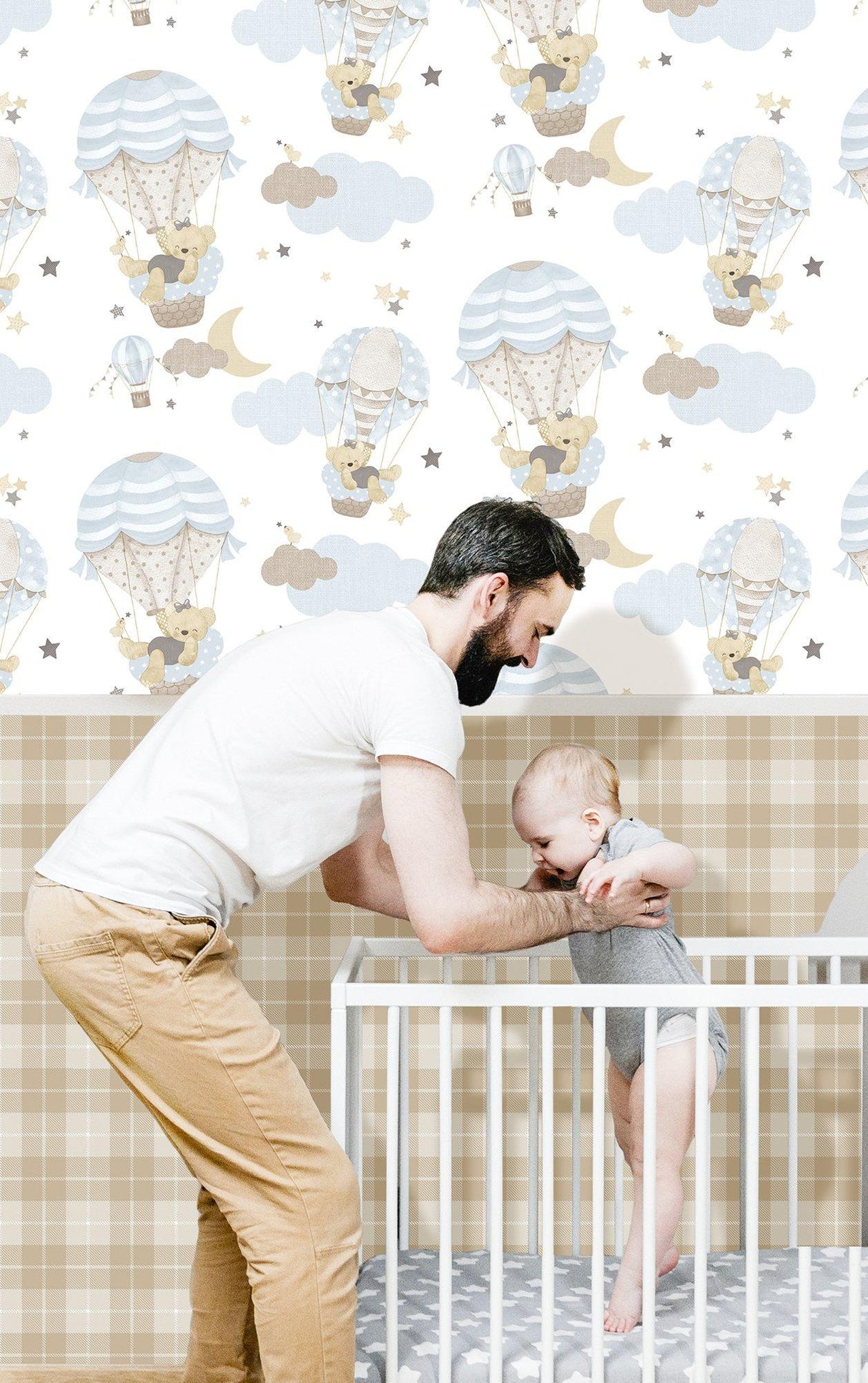 Galerie 14872 Little Explorers 2 Check Plaid Beige Wallpaper 14872 Beige Wallpaper