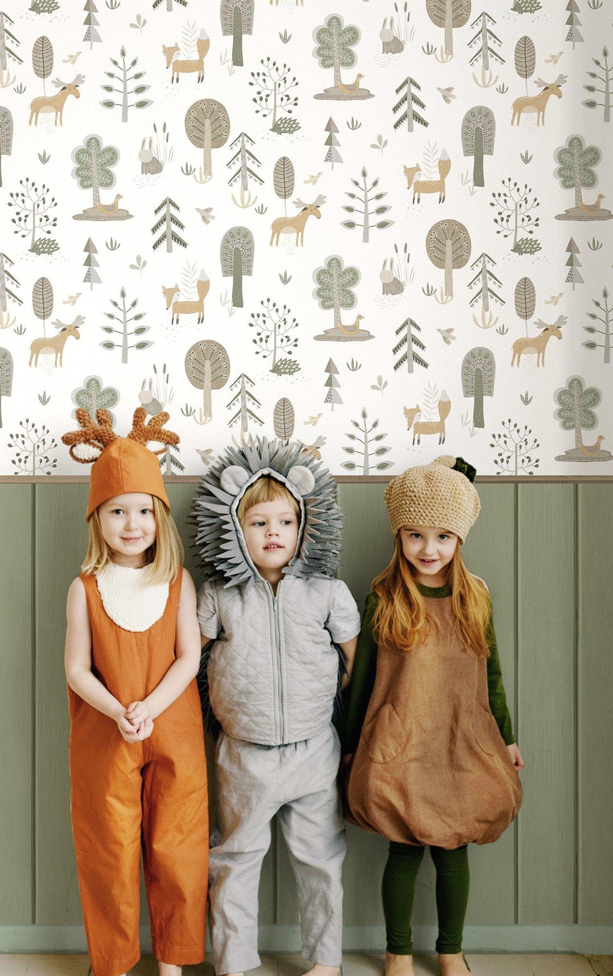 Galerie 14875 Little Explorers 2 Wood Green Wallpaper 14875 Green Wallpaper