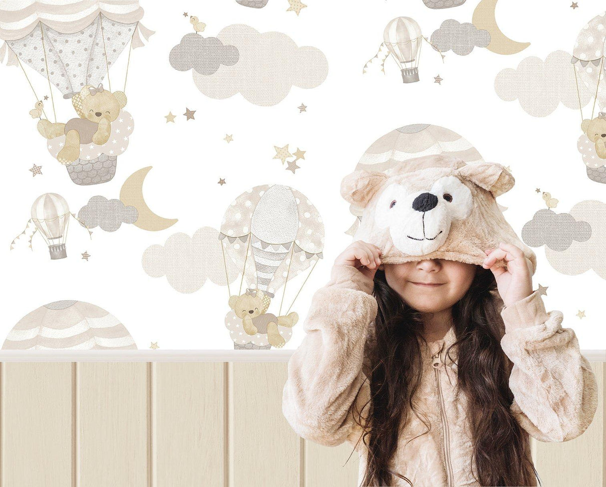 Galerie 14877 Little Explorers 2 Wood Beige Wallpaper 14877 Beige Wallpaper