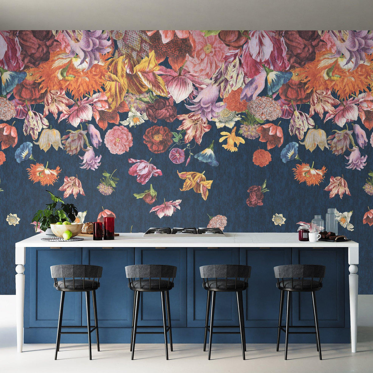 Galerie 18005 Tropical Flower Rain Multi-coloured Mural 18005 Multi-coloured Mural