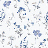 Galerie 1901-1 Spring Blossom BOTANICAL Blue Wallpaper 1901-1 Blue Wallpaper