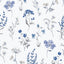 Galerie 1901-1 Spring Blossom BOTANICAL Blue Wallpaper 1901-1 Blue Wallpaper
