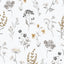 Galerie 1901-2 Spring Blossom BOTANICAL Silver Grey Wallpaper 1901-2 Silver Grey Wallpaper
