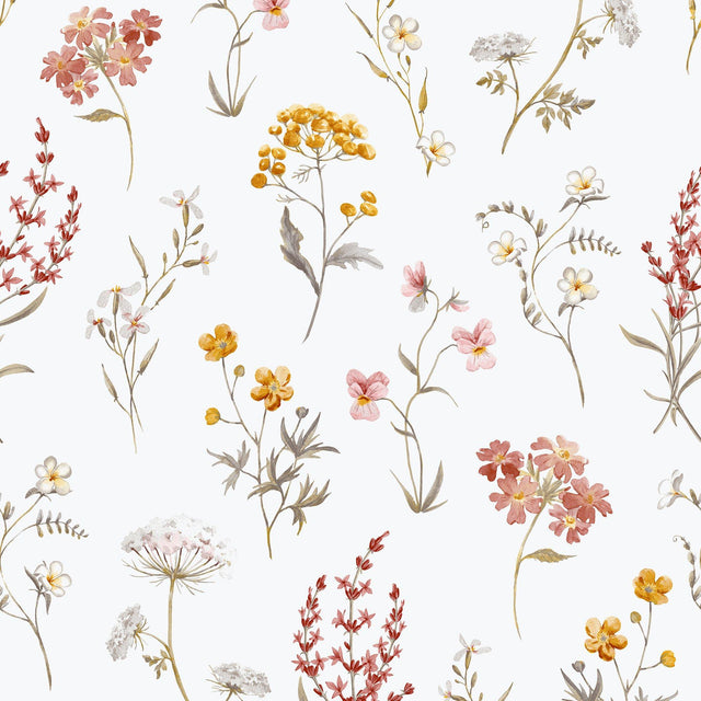 Galerie 1901-3 Spring Blossom BOTANICAL Red Wallpaper 1901-3 Red Wallpaper