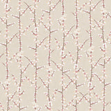 Galerie 1904-3 Spring Blossom Sakura Row Beige Wallpaper 1904-3 Beige Wallpaper