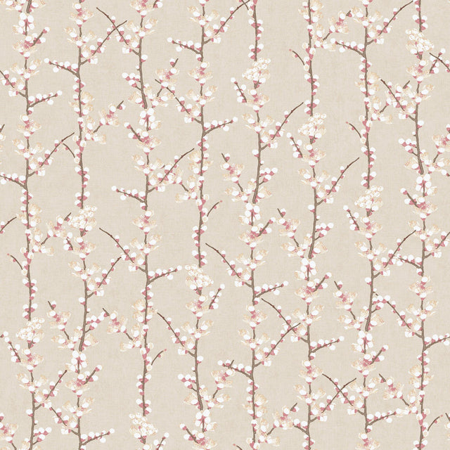 Galerie 1904-3 Spring Blossom Sakura Row Beige Wallpaper 1904-3 Beige Wallpaper