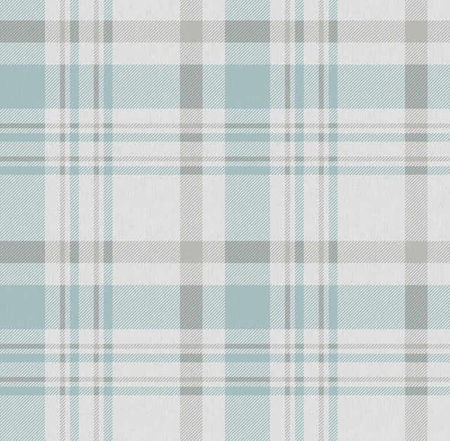 Galerie 1906-1 Spring Blossom Plaid Blue Wallpaper 1906-1 Blue Wallpaper