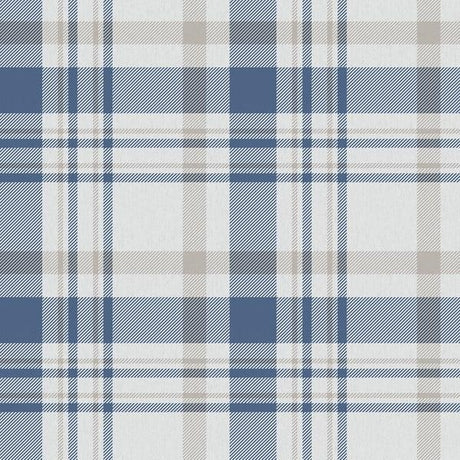Galerie 1906-2 PLAID Blue Wallpaper