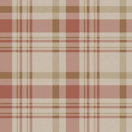 Galerie 1906-4 PLAID Red Wallpaper