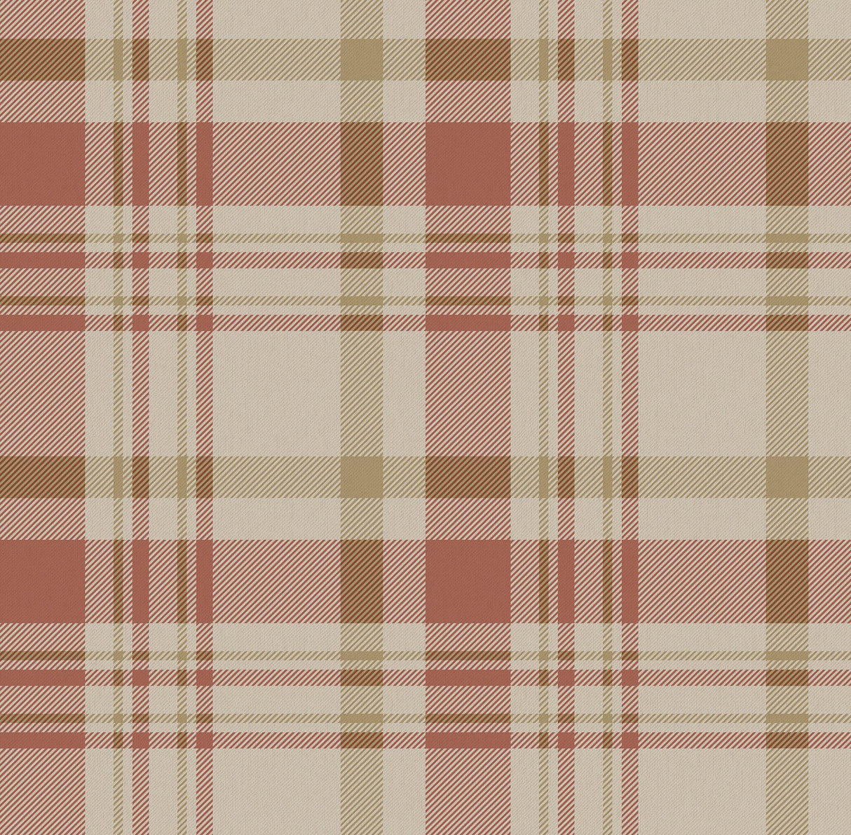 Galerie 1906-4 Spring Blossom Plaid Red Wallpaper 1906-4 Red Wallpaper