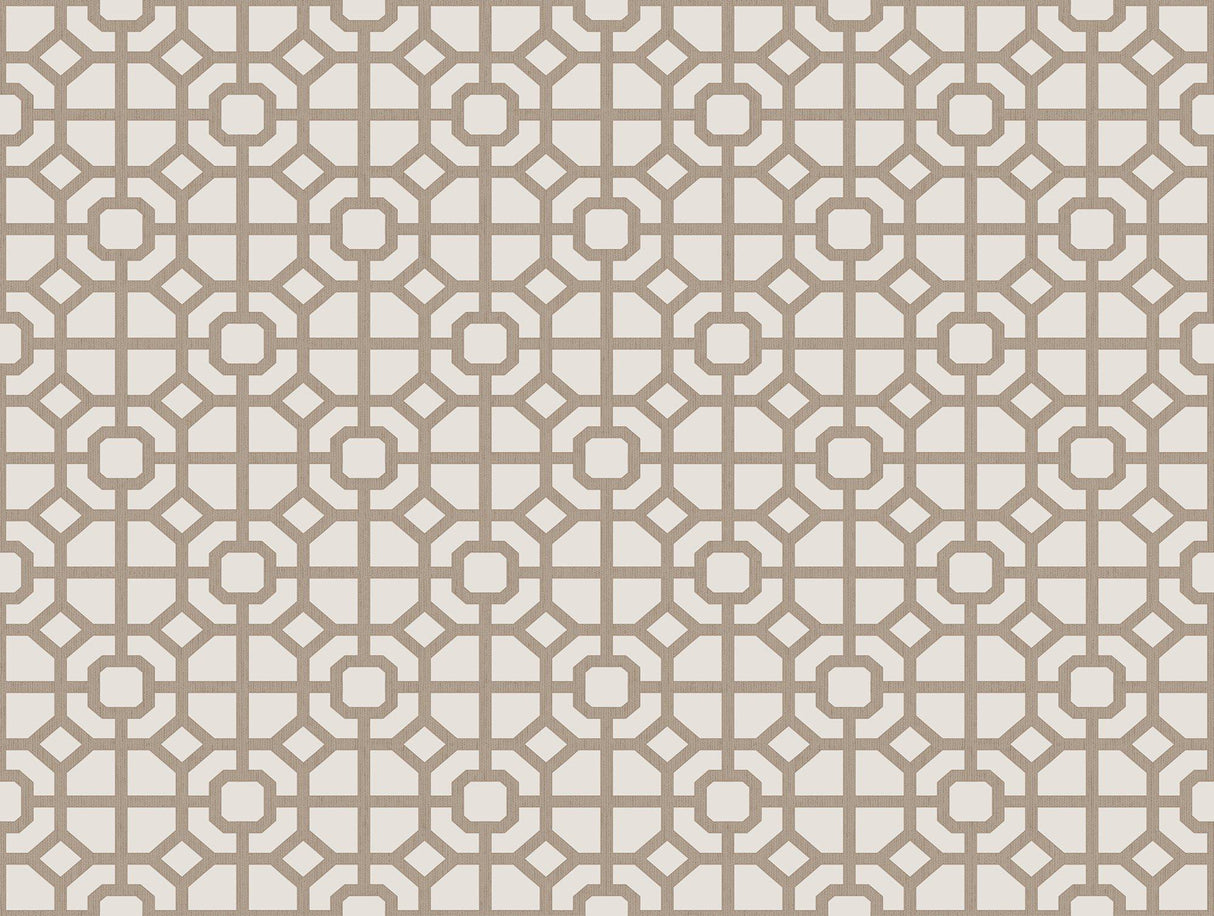 Galerie 1908-4 Spring Blossom Lattice Beige Wallpaper 1908-4 Beige Wallpaper
