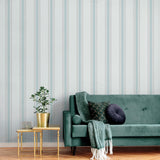 Galerie 1909-1 Spring Blossom STRIPES Black Wallpaper 1909-1 Black Wallpaper