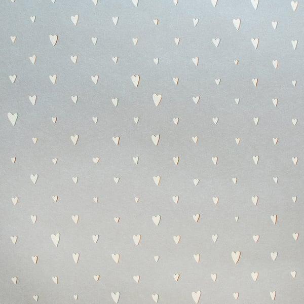 Galerie 26819 Hearts Silver Grey Wallpaper