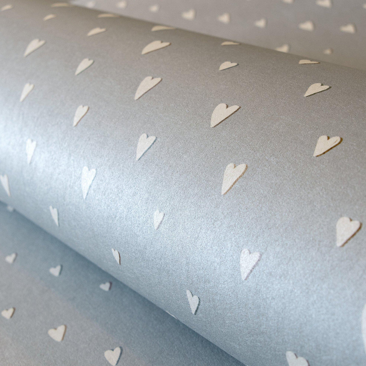 Galerie 26819 Great Kids Hearts Silver Grey Wallpaper 26819 Silver Grey Wallpaper