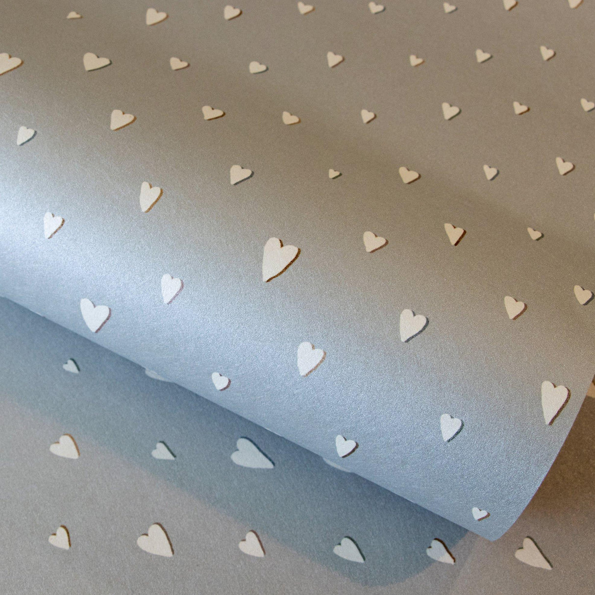 Galerie 26819 Great Kids Hearts Silver Grey Wallpaper 26819 Silver Grey Wallpaper
