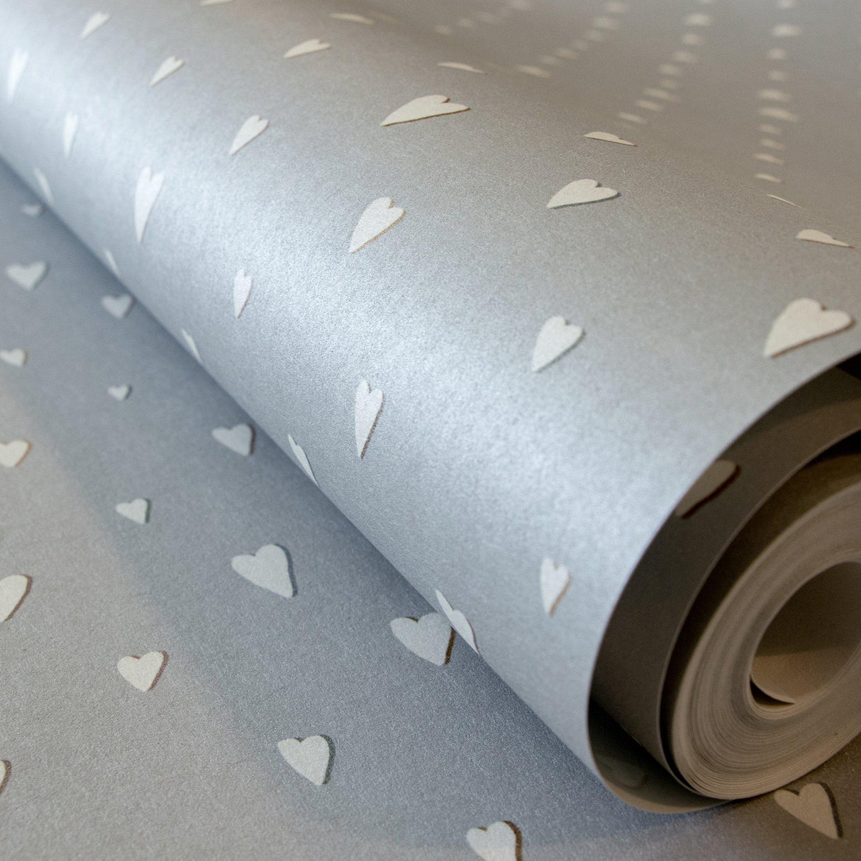 Galerie 26819 Great Kids Hearts Silver Grey Wallpaper 26819 Silver Grey Wallpaper