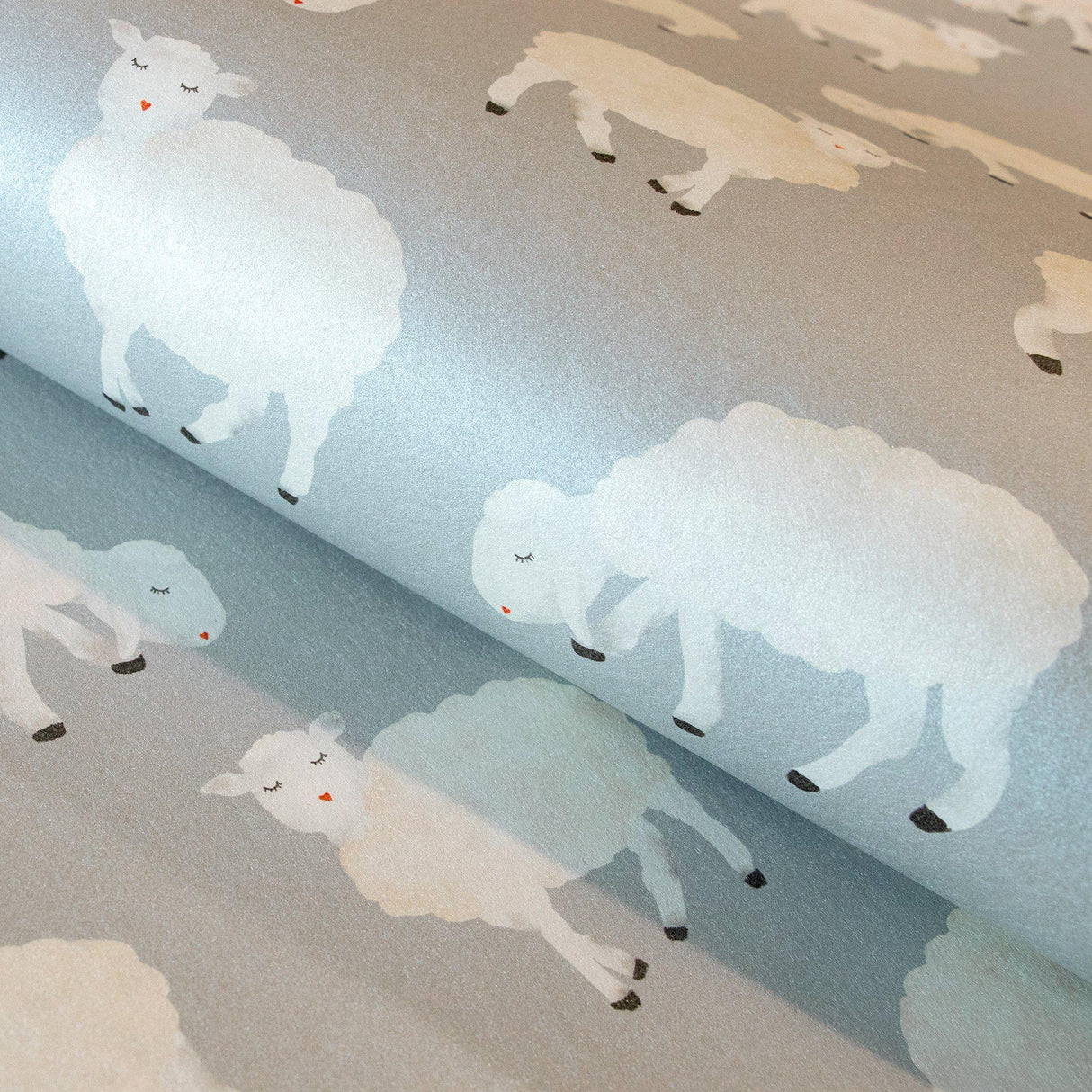 Galerie 26829 Great Kids Sweet Sheep Silver Grey Wallpaper 26829 Silver Grey Wallpaper