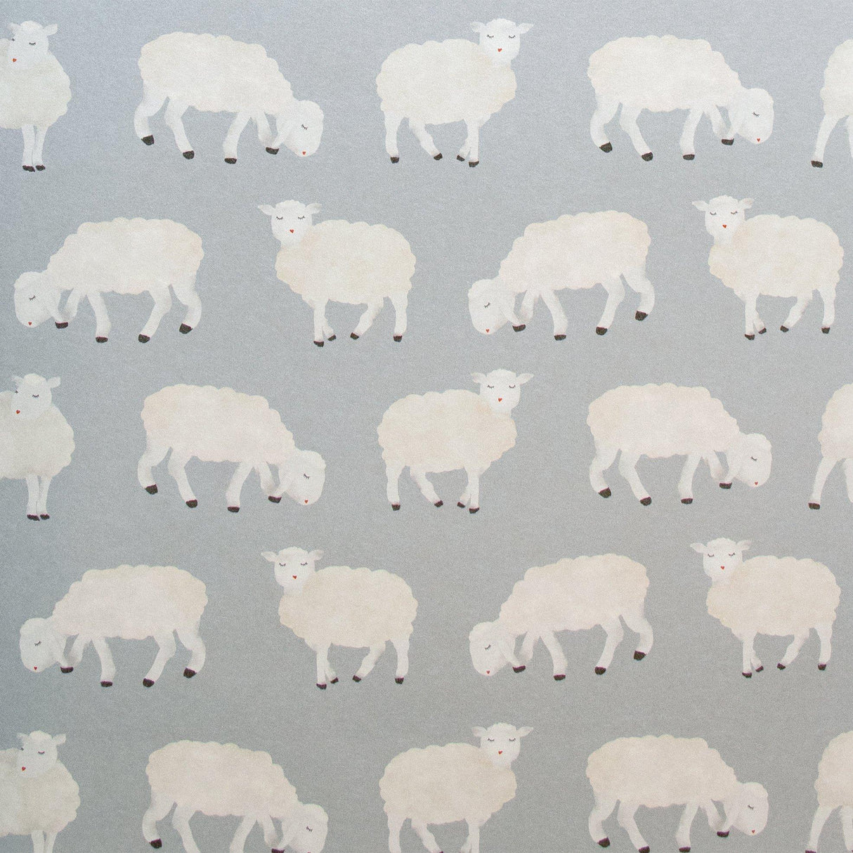 Galerie 26829 Great Kids Sweet Sheep Silver Grey Wallpaper 26829 Silver Grey Wallpaper