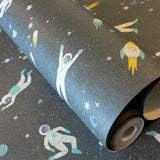 Galerie 26833 Great Kids Super Space Silver Grey Wallpaper 26833 Silver Grey Wallpaper
