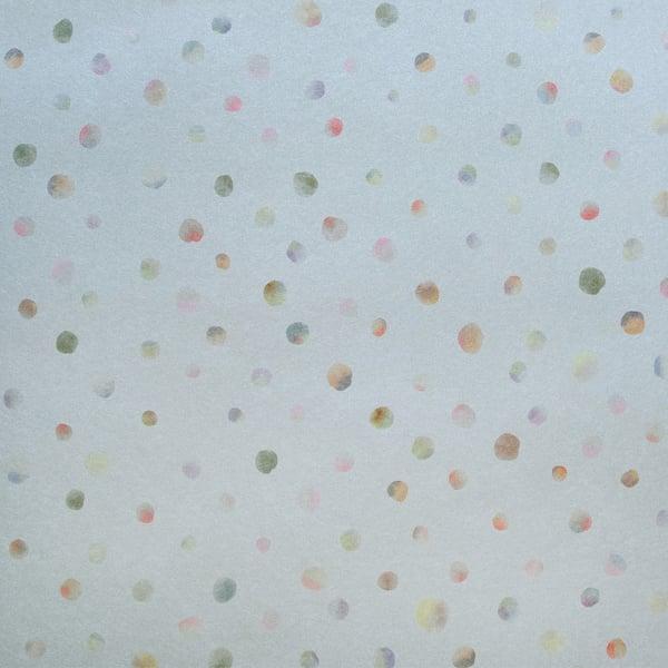 Galerie 26837 Watercolor Dots Silver Grey Wallpaper