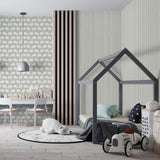 Galerie 26845 Great Kids Stripes Silver Grey Wallpaper 26845 Silver Grey Wallpaper