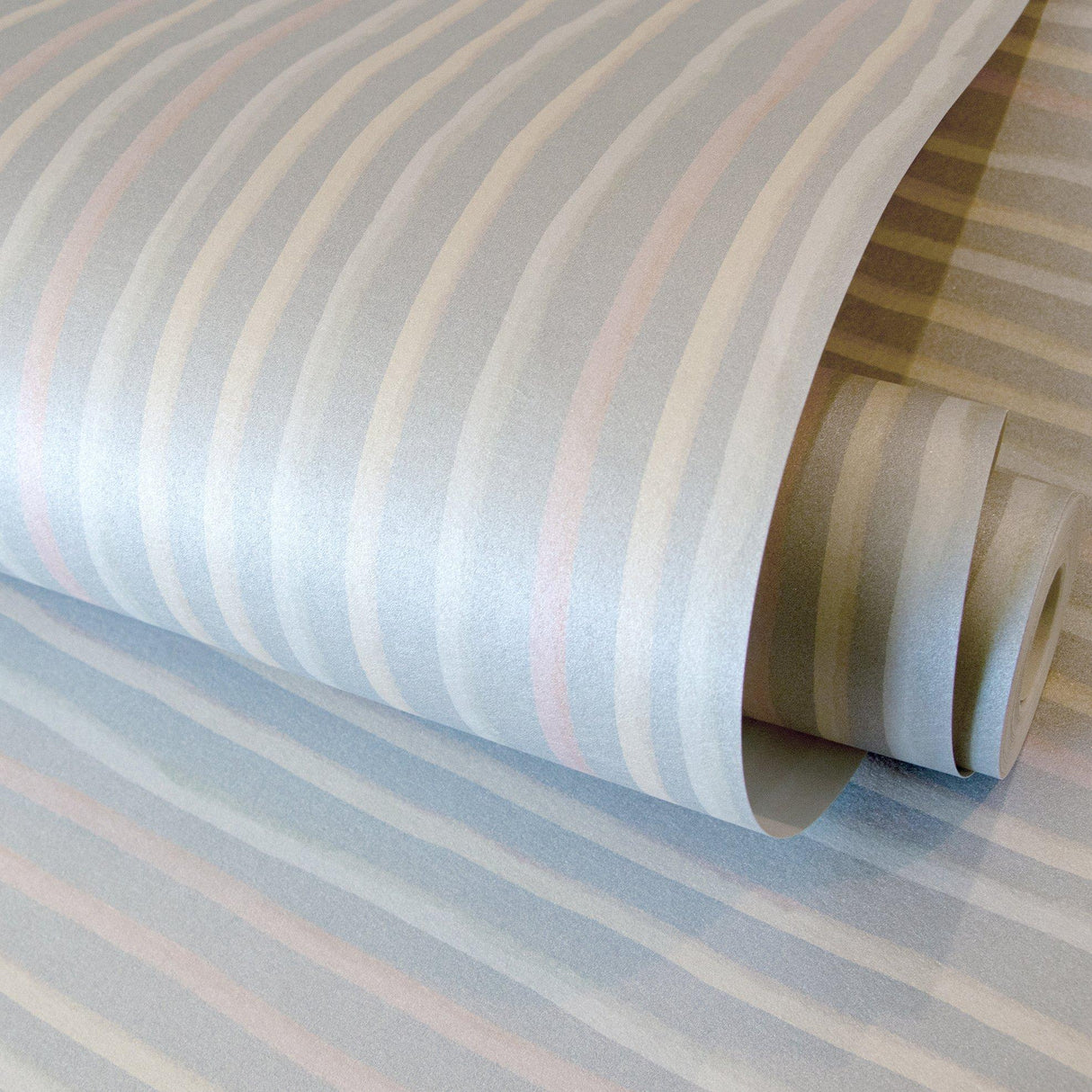 Galerie 26847 Great Kids Stripes Silver Grey Wallpaper 26847 Silver Grey Wallpaper
