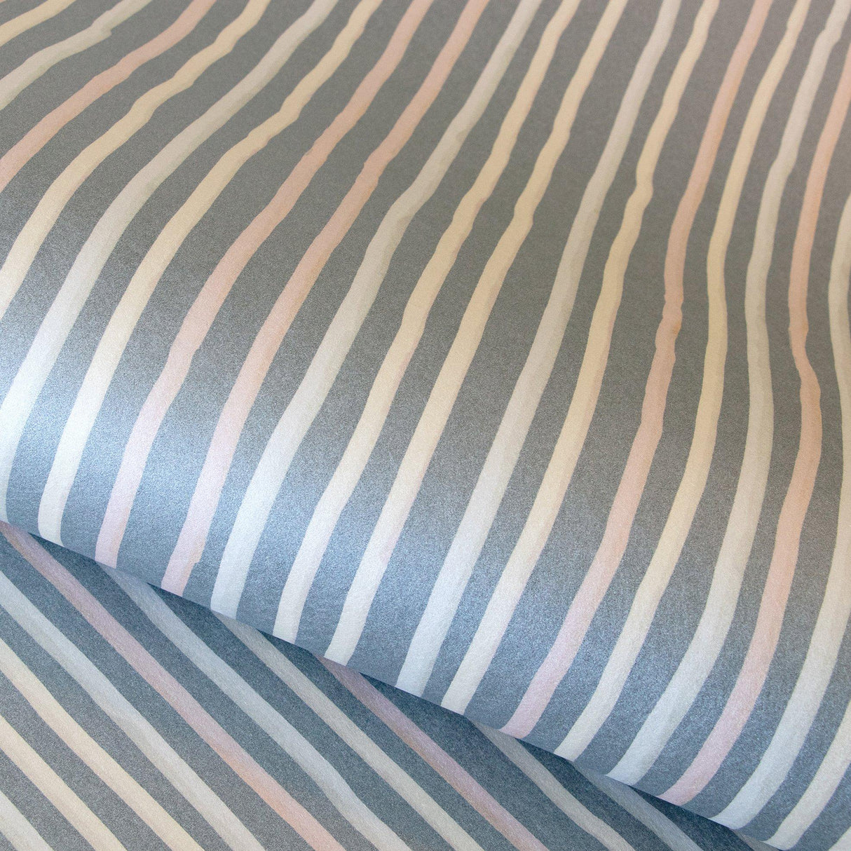 Galerie 26848 Great Kids Stripes Silver Grey Wallpaper 26848 Silver Grey Wallpaper
