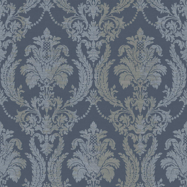 Galerie 28809 Italian Style Damasco Thema Blue Wallpaper 28809 Blue Wallpaper