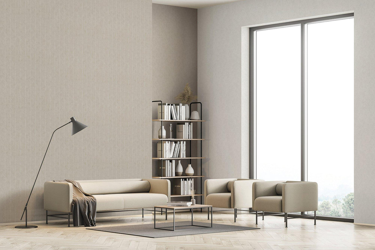 Galerie 34406 Flora Stripes Beige Wallpaper 34406 Beige Wallpaper