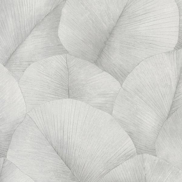 Galerie 34509 Palm Leaf Silver Grey Wallpaper