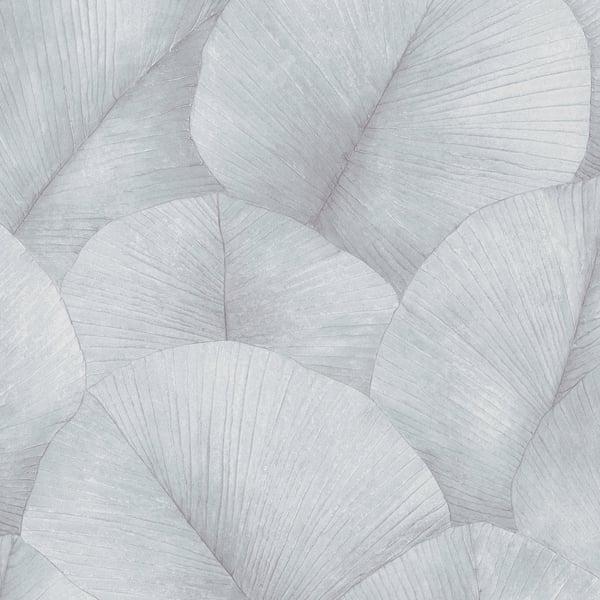 Galerie 34512 Palm Leaf Silver Grey Wallpaper