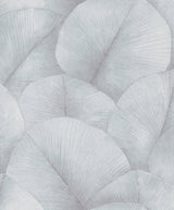 Galerie 34512 Kumano Palm Leaf Silver Grey Wallpaper 34512 Silver Grey Wallpaper
