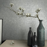 Galerie 34523 Kumano Plaster Silver Grey Wallpaper 34523 Silver Grey Wallpaper