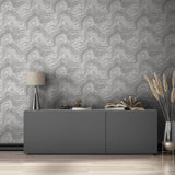 Galerie 45758 The Bricks And More Marble optic Silver Grey Wallpaper 45758 Silver Grey Wallpaper