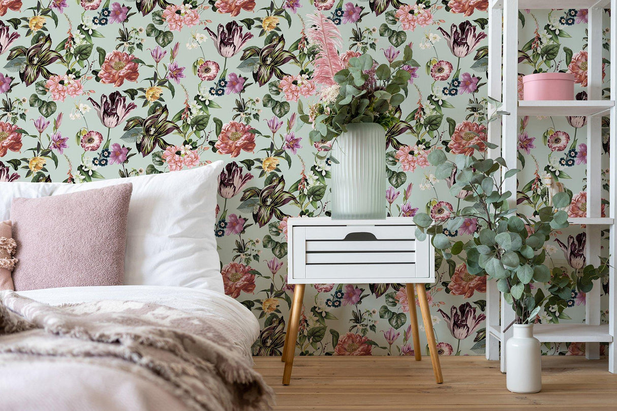 Galerie 47459 Flora Floral Rhapsody Multi-coloured Wallpaper 47459 Multi-coloured Wallpaper