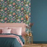 Galerie 47462 Flora Cherry Blossom Green Wallpaper 47462 Green Wallpaper