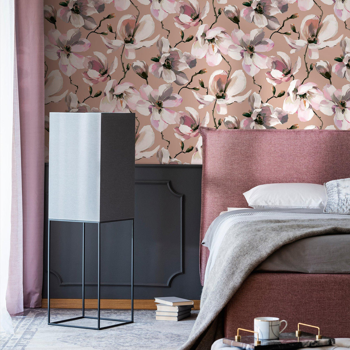 Galerie 47465 Flora Cherry Blossom Pink Wallpaper 47465 Pink Wallpaper