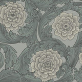 Galerie 51009 Big Bloom Silver Grey Wallpaper